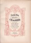 KÖHLER, Sämtliche Werke für Pianoforte von C.M. von Weber.