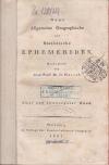Neue Allgemeine Geographische und Statistische Ephemeriden. Ein und zwanzigster