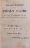 Cabinets-Bibliothek der Deutschen Classiker. 124., 152., 181. und 123. Lieferung