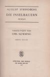 STRINDBERG, Die Inselbauern.