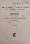 STAPP, ZENTRALBLATT für Bakteriologie, Parasitenkunde und Infektionskrankheiten.