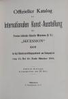 Offizieller Katalog der Internationalen Kunst-Ausstellung ... Secession".
