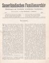 HONSELMANN, Sauerländisches Familienarchiv. Mitteilungen zur Geschichte westfäli