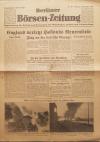 JÜGLER, Berliner Börsen-Zeitung. Montag, 4. September 1939. Abendausgabe Nr. 414