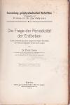 TAMS, E.: Die Frage der Periodizität der Erdbeben.