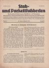 WAGNER, Stab- und Parkettfußboden. Nummer 1 (Jan-März 1944) und Nummer 3 (Juli-S