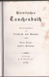 RAUMER, Historisches Taschenbuch. Neue Folge. Zehnter (10.) Jahrgang.